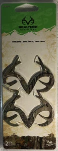 Realtree Outfitters Deer antlers car / truck emblem - 2  Emblems Per Pack - Picture 1 of 12
