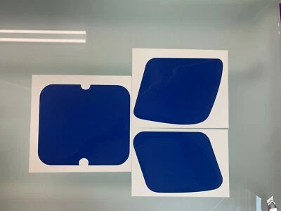 Juego de placas de número de calcomanías KD80X reproducción Kawasaki KD80 KD 80X azul Foto 1 de 2