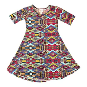 LuLaRoe Girls Size 6 Dress - Aztec Print - Picture 1 of 3