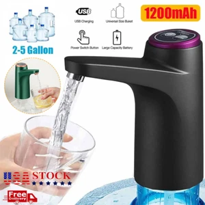 Interruttore Bottiglia Acqua Pompa Elettrico Automatico Universale Brocca Dispenser 5 Galloni USB - Foto 1 di 18