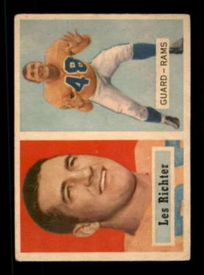1957 Topps #10 Les Richter VG/VGEX LA Rams 550147 - Image 1 of 2