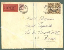 ERITREA, occupazione inglese. Lettera espresso del 24.6.1952 per Roma.