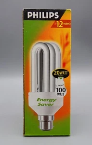 PHILIPS Energy Saver 20 Watt (100 Watt) Bayonet Lightbulb B22 - (1200 Lumen) - Picture 1 of 4