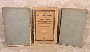 1818 1821 & 1829 French Tour Books Owned by Frederick Rossel Des Grandes Routes - Picture 1 of 12