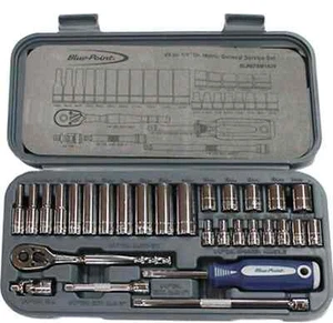 BLUE-POINT 29pcs 1/4Dr. Socket  Set 6 Point BLPATSM1429 - Picture 1 of 4