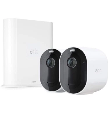 Arlo Pro 3 2K WiFi 2 Camera Security Kit White | VMS4240-100EUS - Image 1 of 4