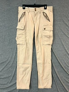 Pantalones cargo Polo Ralph Lauren para hombre 32 X 32 caqui algodón elástico calce ajustado cremallera mosca - Imagen 1 de 13