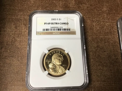 2003 S Sacagawea NATIVE AMERICAN DOLLAR $1 NGC PF69 Ultra Cameo Cover