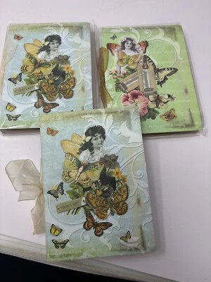 Lot Of 3 Michaels Indie Girl 100 Page Kraft Paper Notebooks New - Image 1 of 4