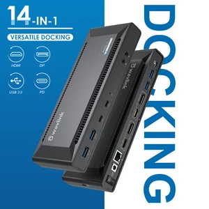 Wavlink USB C Dual 4K USB 3.0 Laptop Docking Station w/ 100W, Single 5K, Dual 4K - Picture 1 of 11