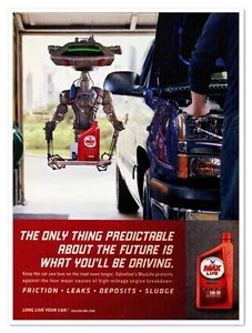 Valvoline MaxLife Motor Oil Futuristic Droid 2007 página completa impreso revista anuncio - Imagen 1 de 4