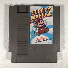 Super Mario Bros 2 Cartridge Cart ONLY Nintendo Original OEM NES 1988 TESTED