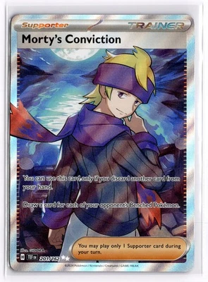 Pokemon TCG Morty's Conviction 201/162 Sv05: Temporal Forces Ultra Rare - Image 1 of 2