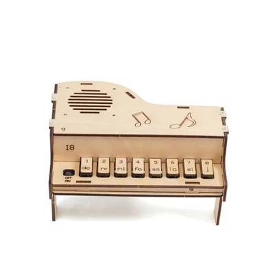 Pianoforte elettronico in legno fai da te modello adolescente scienza giocattoli assemblati Panotron9518 - Immagine 1 di 4