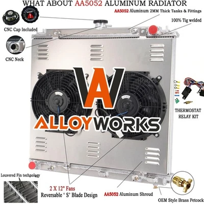 Radiator+Shroud Fan for 2005-2018 2016 Nissan Frontier Xterra Pathfinder 4.0L - Image 1 of 4