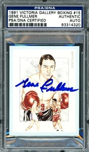 Gene Fullmer Autographed Signed 1991 Victoria Gallery Card #15 PSA/DNA #83314320 - Picture 1 of 2