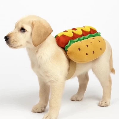 Disfraz de perro pequeño cachorro mascota traje divertido ropa de Halloween correas ajustables Foto 1 de 4