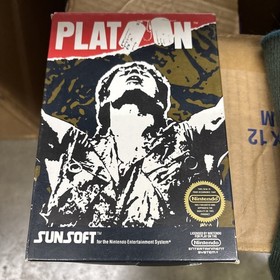 Platoon (NES Nintendo Entertainment System, 1988) CIB Complete w/manual Poster