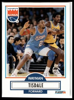 1990-91 Fleer #167 Wayman Tisdale - Image 1 of 2