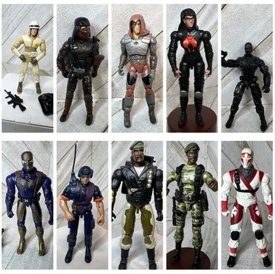 GI Joe ARAH Cobra Lote Mixto 10 De Colección Stalker Stormshadow Snakeeyes Zartan Dusty + Foto 1 de 4