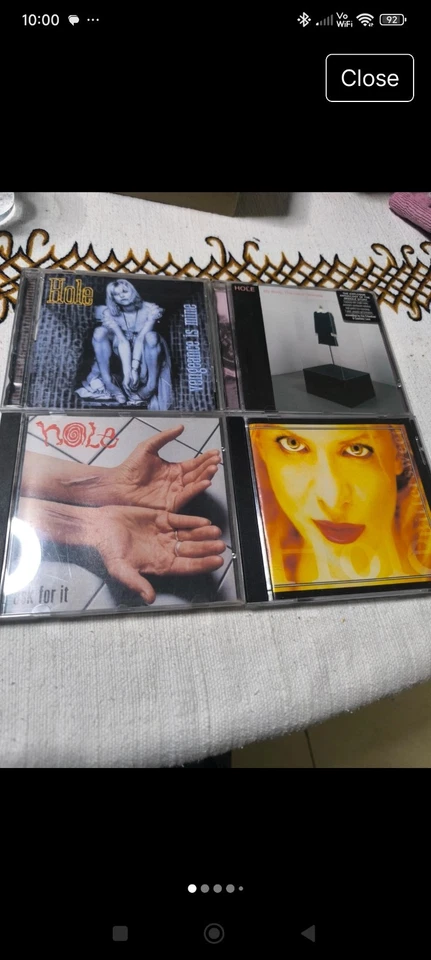 Very rare.90's  hole(Courtney love)CDs X 4 - Image 1 of 4