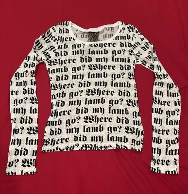Gwen Stefani L.A.M.B. LAMB Where Did My Lamb Go恤衫上衣 — 第 1/4 张图片