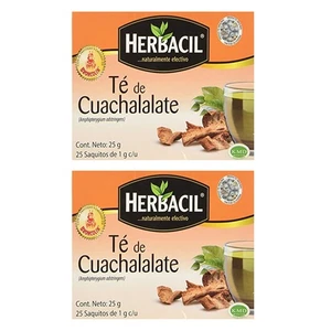 Tè Herbacil Cuachalate. Sollievo disturbi di stomaco. 25 sacchetti 0,88 once Confezione 2 - Foto 1 di 7