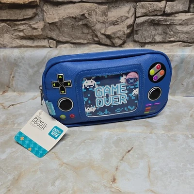 Controlador de Juego Lápiz Bolsa Pluma + Equipo Azul Cremallera Hogar o Escuela Nuevo con Etiquetas Foto 1 de 3