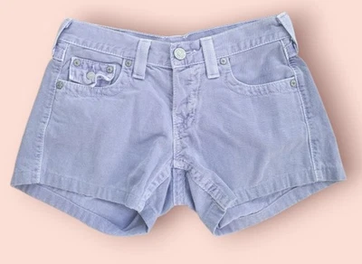 Pantalones Cortos TRUE RELIGION Mujer Talla 28 Lavanda Puños Estilo WQ9M05EG Jayde Foto 1 de 4
