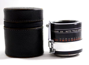 NIKON NON-AI MOUNT ROKUNAR 3X TELE CONVERTER CAMERA LENS WITH CASE  (EXCELLENT) - Picture 1 of 4