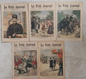 5 n° Le Petit Journal sur le SHAH de Perse MOZAFFER ED DIN Iran Persia - Picture 1 of 11