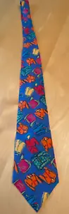 VINTAGE GAP 100 % ITALIENISCHE SEIDE ALLOVER-DRUCK KLEIDUNG HERREN KRAWATTE - Bild 1 von 4