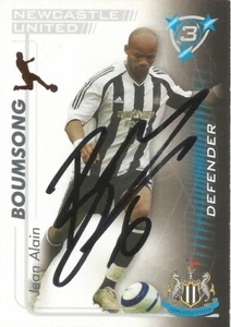 TARJETA COLECCIONABLE SHOOT OUT FIRMADA POR JEAN-ALAIN BOUMSONG NEWCASTLE 2005/2006 + CERTIFICADO DE AUTENTICIDAD - Imagen 1 de 1