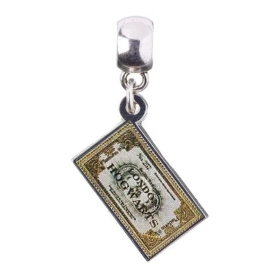 Harry Potter Versilbert Charm Ticket, Geburtstagsgeschenk Offizielle Handelsware - Bild 1 von 2