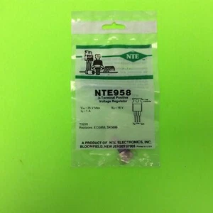 Amp Nte NTE958 3 Terminal Positive Voltage Regulator ECG958 SK3699 Resistor - Picture 1 of 3