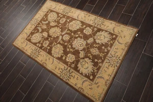 3'6" x 5'6" Nourison Wool & Art Silk TraditionalOriental Area Rug Brown - Picture 1 of 5