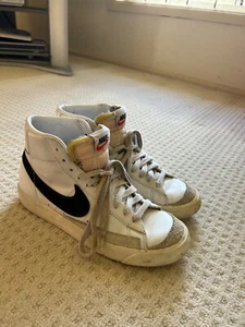 Size 9 - Nike Blazer Mid 77 Vintage White Black 2019 - Picture 1 of 8