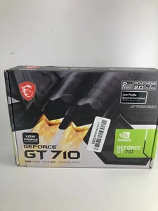 MSI NIVIDIA GeFORCE GT 710 2GB DDR3 GRAPHICS CARD 2GD3HLPV1 - Picture 1 of 3