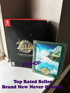 Legend of Zelda Tears of the Kingdom Collectors Edition + Art Print NEW SEALED - Picture 1 of 4