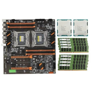 X99 Motherboard +2x Intel Xeon E5-2680 V4 CPU + Samsung 256GB (8x32GB) 2133P RAM - Picture 1 of 4