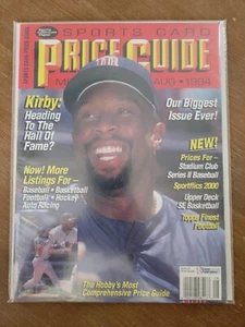 SEALED SPORTS CARD PRICE GUIDE MAGAZINE AUGUST 1994 KIRBY PUCKETT HOF - Picture 1 of 2