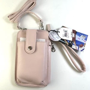 MUNDI Ready, Set, Go! Wristlet Wallet Crossbody NWT Pink - Picture 1 of 19