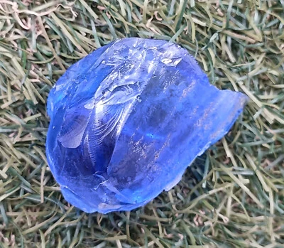 Piedra preciosa suelta natural azul profundo 189,65 quilates sin cortar certificada áspera MKS Foto 1 de 4