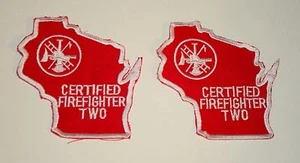 2 parches de dos paños vintage certificados por Wisconsin nuevos de lote antiguo década de 1980 - Imagen 1 de 1