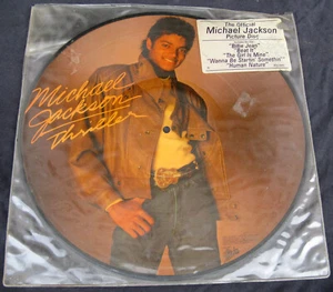 Michael Jackson THRILLER Album Disque 33t 12" LP Vinyl PICTURE DISC USA 1982 - Imagen 1 de 4