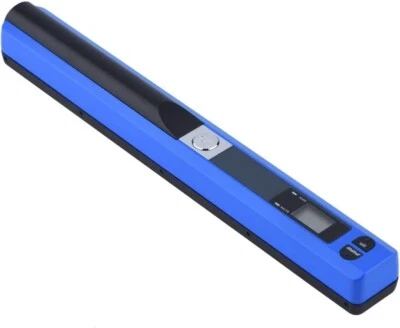 Portable Mini A4 Document Pen Scanner USB 2.0 900x900 DPI PC/Mac JPG/PDF (Blue) - Image 1 of 4