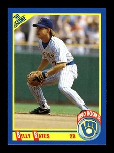 BILLY BATES ⚾ 1990 Score Baseball RC Rookie Card Milwaukee Brewers #608 - Picture 1 of 2