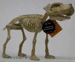 Halloween Spooky Village 8 pulgadas Spooky DogSkeleton Bones hace ruidos de mono - Imagen 1 de 4