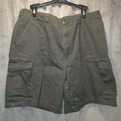 Shorts Woolrich Cargo Masculino 40 Bolsos Ajuste Regular Ao Ar Livre Casual Caminhada Verde - Imagem 1 de 4