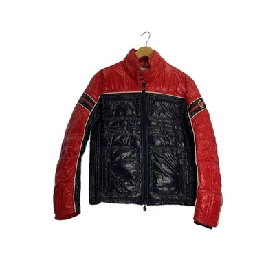 Moncler Down Jacket Navy Red Nylon Classic Authentic - Image 1 of 4